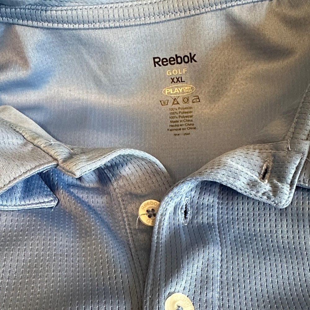 Reebok Light Blue Men's Golf Polo